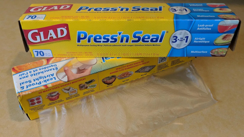 A favorite DIY Hack–Using Glad Press'n Seal for Painting